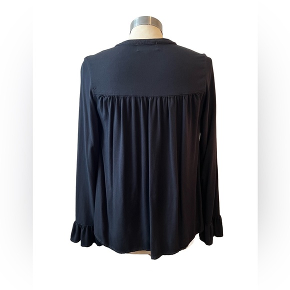 Michael Stars stretch peasant ruffle top size XSmall - Picture 3 of 10